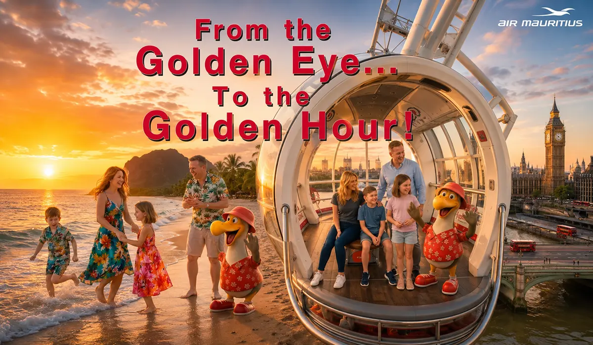 Air Mauritius lance sa nouvelle campagne « From the Golden Eye to the Golden Hour » à Londres